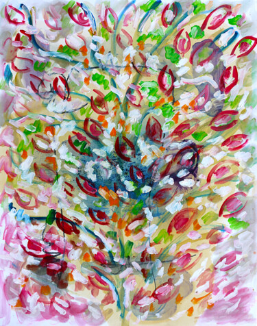 绘画 标题为“Sentimental Bunch” 由Jean Mirre, 原创艺术品, 油