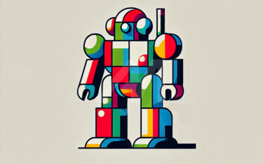 Цифровое искусство под названием "Bot" - Cultureblitz, Подлинное произведение искусства, Цифровая живопись