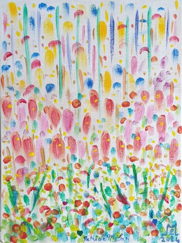 绘画 标题为“Holi - Festival of…” 由Patricia Marie Emma Milan, 原创艺术品, 丙烯 安装在纸板上