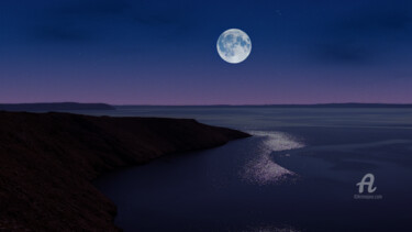 Photography titled "Bay of Pag Under th…" by Alisa, Original Artwork, Digital Photography Mounted on artwork_cat.