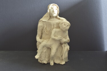 雕塑 标题为“Madonna with Child” 由Bob Gordon, 原创艺术品, 粘土