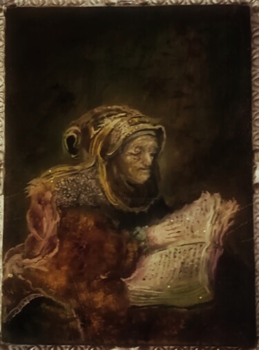 "D'après Rembrandt,…" başlıklı Tablo Amazeigh Bouzékri tarafından, Orijinal sanat, Petrol