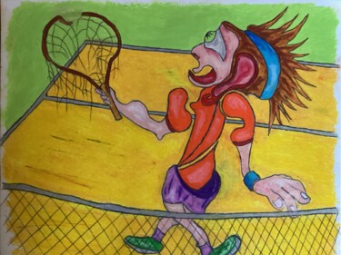 Peinture intitulée "220 KM/H" par Philippe Savage, Œuvre d'art originale, Pastel