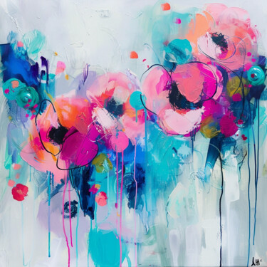 数字艺术 标题为“Floral Delight” 由Marina Pokachalova (Marina Artsea), 原创艺术品, 数字油画
