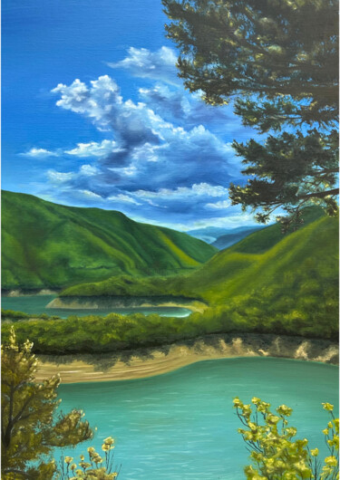Painting titled "In the Heart of Nat…" by Diana Didkivska, Original Artwork, Oil