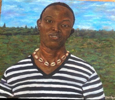 Peinture intitulée "Joy is coming" par Enoch Oyewole, Œuvre d'art originale, Huile