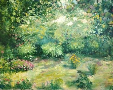 Pintura titulada "Свежий июнь" por Vitalij Valsamaki, Obra de arte original, Oleo Montado en Cartulina