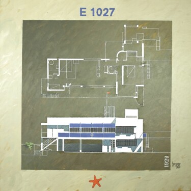 Painting titled "E 1027" by Jean-Marie Gregoire, Original Artwork, Acrylic