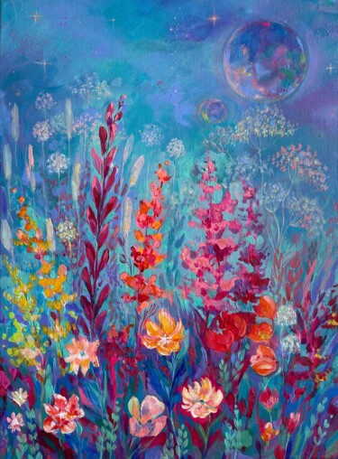 绘画 标题为“"Celestial Meadow"” 由Marina Mark, 原创艺术品, 丙烯