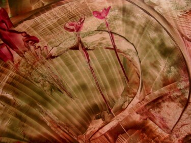绘画 标题为“Encaustic flowers -…” 由Milto Sideris, 原创艺术品, 彩瓦