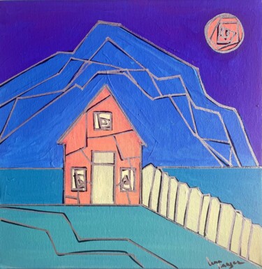 Schilderij getiteld "Silence 3" door Lena Langer, Origineel Kunstwerk, Acryl