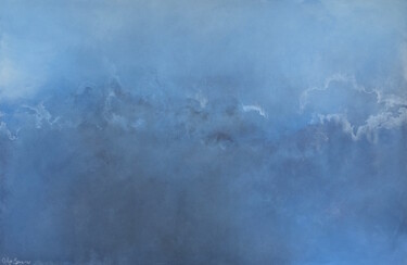 Painting titled "Ocean Whispers" by Gabriela Azar Schreiner, Original Artwork, Acrylic