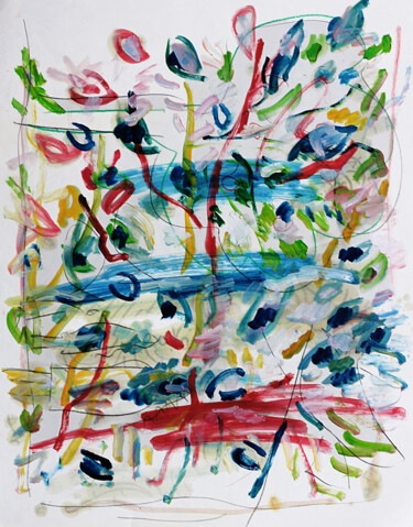 Peinture intitulée "Vers la lumière" par Jean Mirre, Œuvre d'art originale, Huile