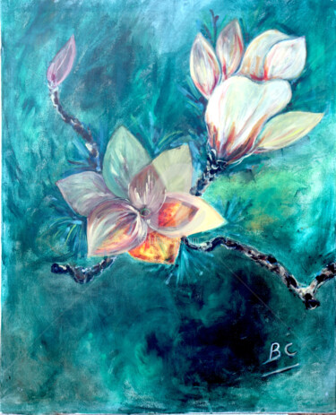 Blossoming tree Malerei mit dem Titel "Blossoming tree" von Christiane Marette (Christiane Marette - B.C Créations), Original-Kunstwerk, Acr…