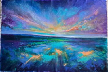 Картина под названием "The Spark of Light" - Markéta Konrád, Подлинное произведение искусства, Акрил