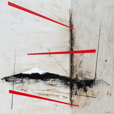 Peinture intitulée "FUJIYAMA" par Ludovic Mercher, Œuvre d'art originale, Acrylique Monté sur Châssis en bois
