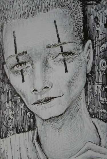 「Young Theo」というタイトルの描画 Milto Siderisによって, オリジナルのアートワーク, ボールペン