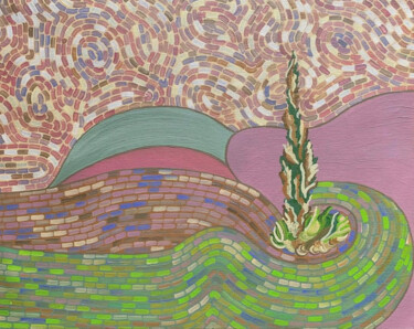 Peinture intitulée "Antípodas - obra II" par Simone Martins, Œuvre d'art originale, Acrylique