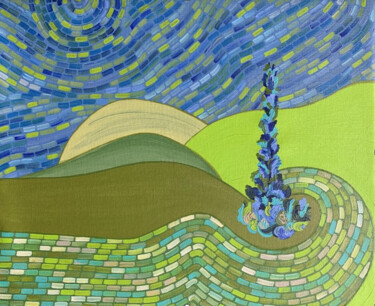 Peinture intitulée "Antípodas - obra III" par Simone Martins, Œuvre d'art originale, Acrylique