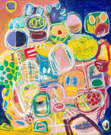제목이 "At the market"인 미술작품 Tommy Lennartsson로, 원작, 아크릴