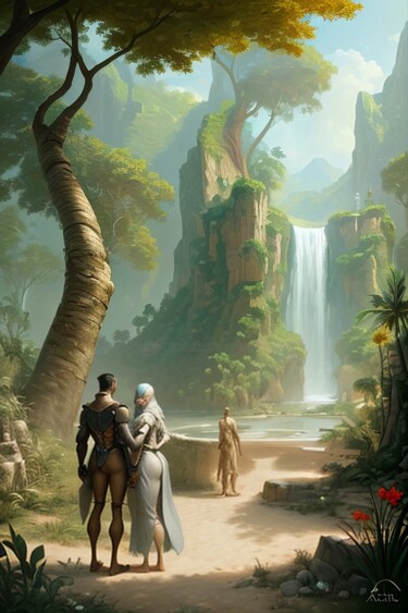 数字艺术 标题为“L'eldorado” 由Es Am, 原创艺术品, AI生成的图像