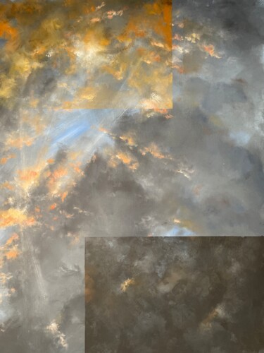 Painting titled "Interventions II" by Roger Quesnel, Original Artwork, Acrylic Mounted on Wood Stretcher frame