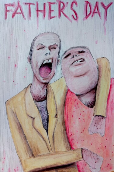 "Father's day" başlıklı Resim Milto Sideris tarafından, Orijinal sanat, Suluboya