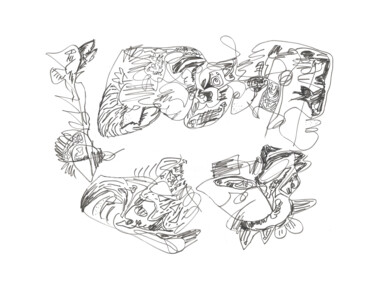 印花与版画 标题为“Pangée 08” 由Rémy Verneuil, 原创艺术品, 铅笔
