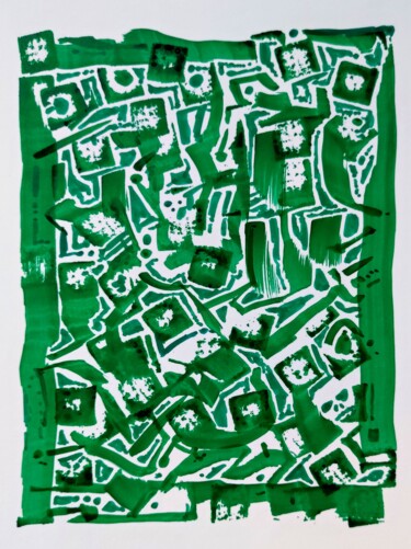 Drawing titled "Extremely short gre…" by Milto Sideris, Original Artwork, Marker