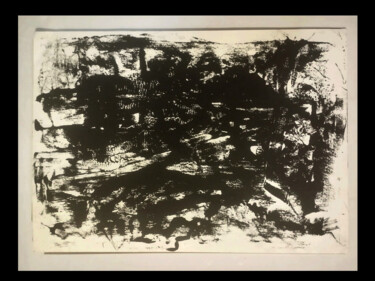 Drawing titled "A côté du poêle...." by Eugenie Bal, Original Artwork, Ink