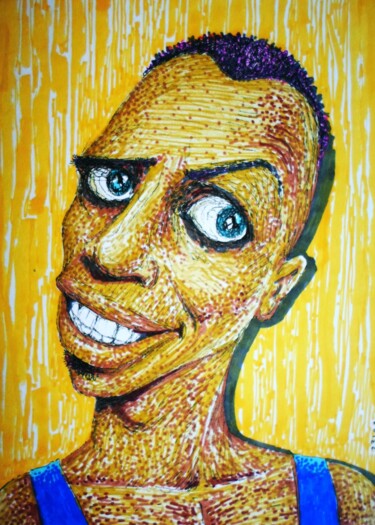 Drawing titled "Museum community -…" by Milto Sideris, Original Artwork, Marker