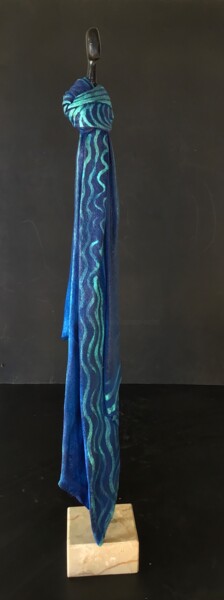 Sculpture intitulée "Bleu 1" par Michel, Œuvre d'art originale, Métaux