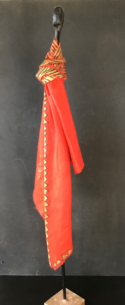 Sculpture intitulée "Rouge 1" par Michel, Œuvre d'art originale, Métaux