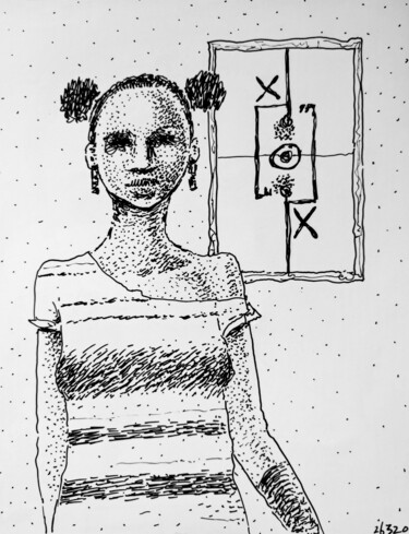 Tekening getiteld "Alkometski Vol.III…" door Milto Sideris, Origineel Kunstwerk, Inkt