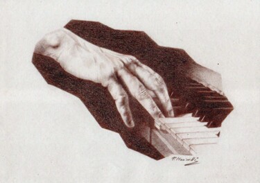 Σχέδιο με τίτλο "The pianist's hand" από Francesco Marinelli, Αυθεντικά έργα τέχνης, Μολύβι