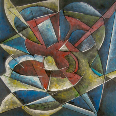 绘画 标题为“Abstrato cubista-JA…” 由Antonio Guimaraes, 原创艺术品, 丙烯