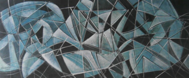 绘画 标题为“Abstrato cubista-JA…” 由Antonio Guimaraes, 原创艺术品, 丙烯