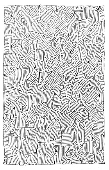 Drawing titled "Pink Graffitisketch…" by Milto Sideris, Original Artwork, Ink
