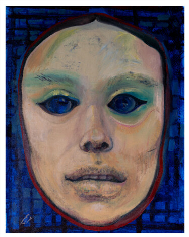 Peinture intitulée "Blanched Face" par Maryam Bagheri, Œuvre d'art originale, Acrylique