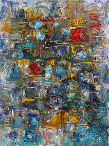 Peinture intitulée "Readers" par Jean Mirre, Œuvre d'art originale, Huile