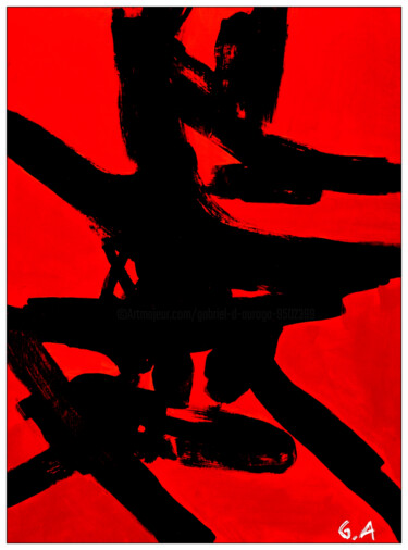 Digitale Kunst getiteld "Tempête Divine: Tec…" door Gaboriau Gérald, Origineel Kunstwerk, Inkt