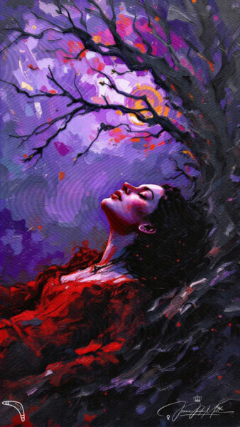"Feellings of purple" başlıklı Dijital Sanat Jeanina Jade Moll tarafından, Orijinal sanat, 2D Dijital Çalışma