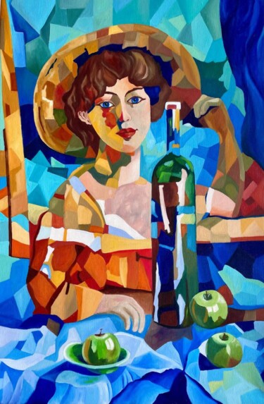 Schilderij getiteld "Sunlit" door Elena Zinchenko, Origineel Kunstwerk, Olie