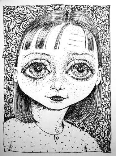 Tekening getiteld "Pink Graffitisketch…" door Milto Sideris, Origineel Kunstwerk, Inkt