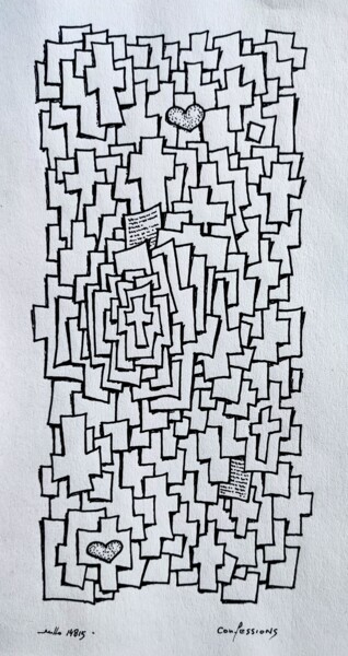 Drawing titled "Pink Graffitisketch…" by Milto Sideris, Original Artwork, Ink