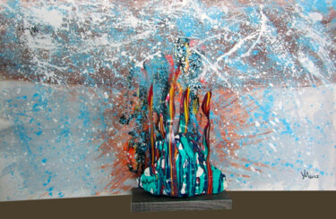 Peinture intitulée "Envers" par Michel Boisvert (JAM), Œuvre d'art originale, Acrylique
