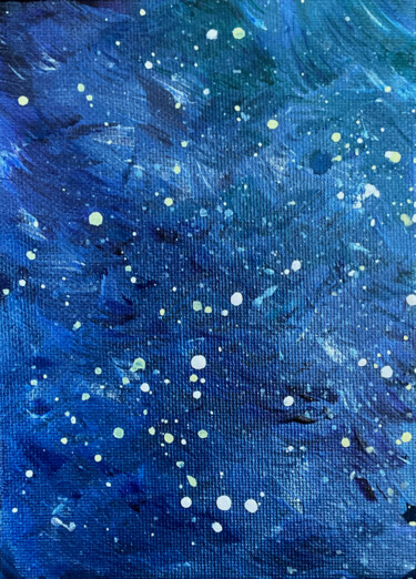 Картина под названием "Galaxias" - Veronica Mclaren (Starina's Art), Подлинное произведение искусства, Акрил Установлен на a…
