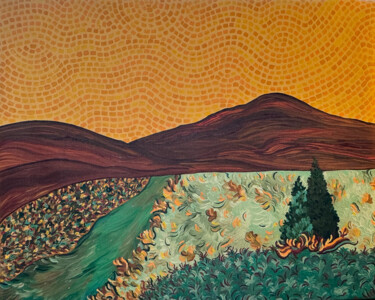 绘画 标题为“Montanhas - obra II” 由Simone Martins, 原创艺术品, 丙烯