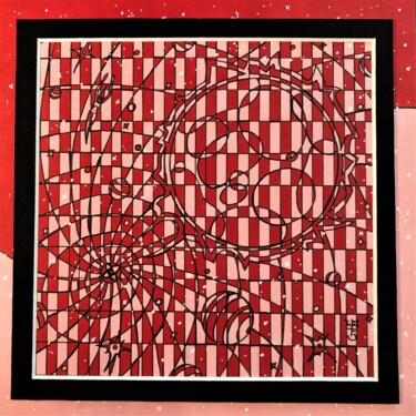 Dessin intitulée "(31) - union cosmiq…" par Vincent Gibert, Œuvre d'art originale, Marqueur
