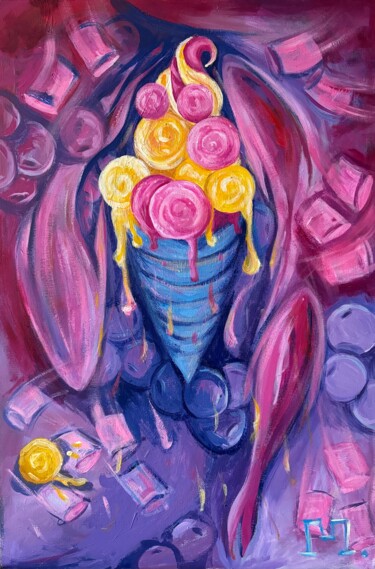 Pintura intitulada "Приторно" por Vitalij Miheev, Obras de arte originais, Acrílico
